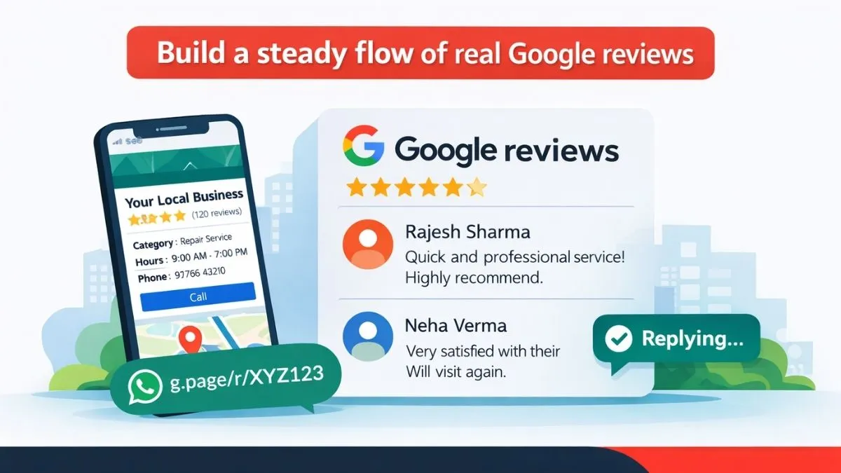 Google reviews for local business on Google Maps